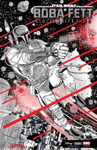 STAR WARS: BOBA FETT - BLACK, WHITE & RED #4 25 COPY DAVE WACHTER VAR