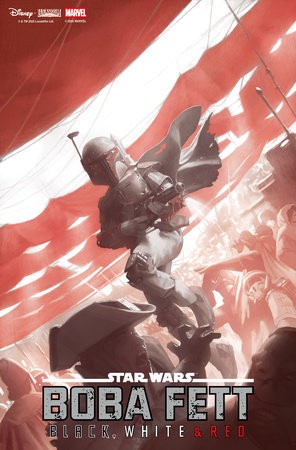 STAR WARS BOBA FETT - BLACK, WHITE & RED #2 MIGUEL MERCADO VAR
