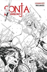 SONJA REBORN #3 CVR K GREG LAND LINE ART FOC BONUS VAR