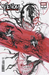 VENOM BLACK, WHITE & BLOOD #4 JUAN FERREYRA VARIANT