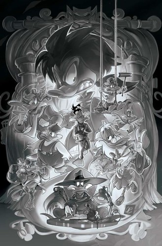 DARKWING DUCK #6 CVR H INC 1:15 CANGIALOSI LINE ART VIRGIN VAR