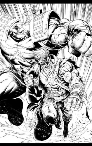 FINAL BOSS #1 CVR J TYLER KIRKHAM YOUNGBLOOD TEAM UP B&W VIRGIN VAR