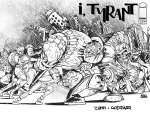 I TYRANT #5 CVR G RYAN GAJDA YOUNGBLOOD TEAM UP B&W VIRGIN VAR