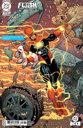 FLASH #27 CVR C STEVE SKROCE CARD STOCK VAR (DC K.O.)