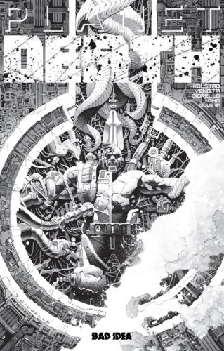 PLANET DEATH PLANET SIZED EDITION #1  CVR B B&W TOMAS GIORELLO VAR