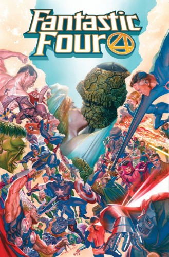 FANTASTIC FOUR BY DAN SLOTT OMNIBUS VOL 01 ALEX ROSS COVER [DM ONLY] HC (9781302961213)