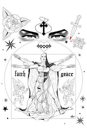 MARIAN HERETIC #3 F UNLIMITED VARIANT (FULL ART, INKS, JARO)