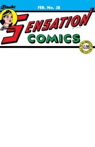 SENSATION COMICS #38 FACSIMILE EDITION CVR C BLANK VAR