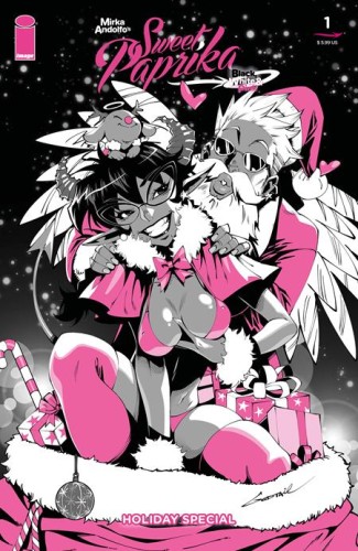 MIRKA ANDOLFOS SWEET PAPRIKA BLACK WHITE & PINK HOLIDAY SPECIAL (ONE SHOT) CVR B GODTAIL VAR