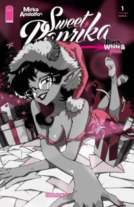 MIRKA ANDOLFOS SWEET PAPRIKA BLACK WHITE & PINK HOLIDAY SPECIAL (ONE SHOT) CVR C RACHTA LIN VAR
