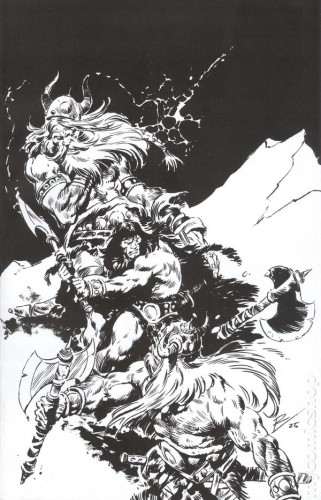 CONAN THE BARBARIAN #25 CVR I INC 1:5 ROBERTO DE LA TORRE B&W VAR