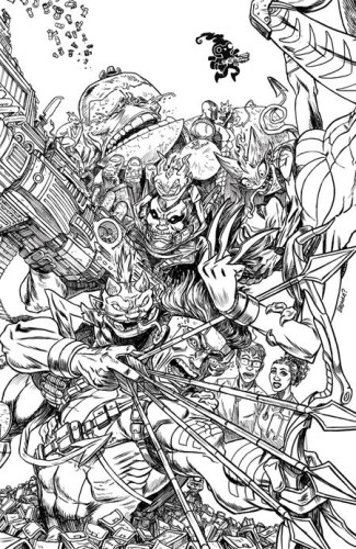 LUCKY DEVILS #6 (OF 9) CVR D RYAN BROWNE YOUNGBLOOD TEAM UP B&W VIRGIN VAR