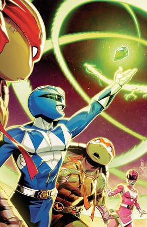 MIGHTY MORPHIN POWER RANGERS/TEENAGE MUTANT NINJA TURTLES III #4 D VAR (FULL ART, FOIL, ZONNO)