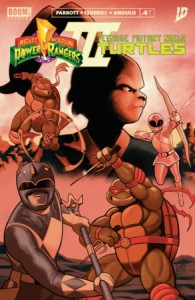 MIGHTY MORPHIN POWER RANGERS/TEENAGE MUTANT NINJA TURTLES III #4 J FOC REVEAL VAR (DRESSED, TBA)