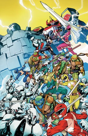 MIGHTY MORPHIN POWER RANGERS/TEENAGE MUTANT NINJA TURTLES III #4 K UNLIMITED VAR (FULL ART, PRASETYA)