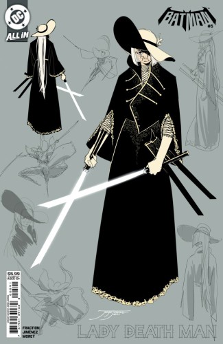 BATMAN #5 CVR G JORGE JIMENEZ LADY DEATH MAN DESIGN CARD STOCK VAR