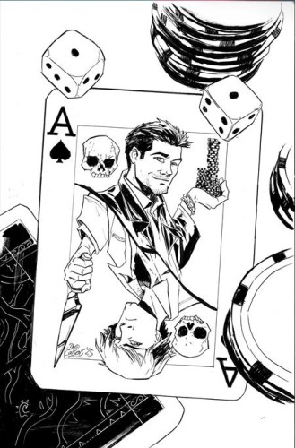 SUPERNATURAL #2 CVR L INC 1:11 DAVID COUSENS LINE ART VIRGIN FOC BONUS VAR