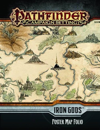 PATHFINDER CAMPAIGN SETTING IRON GODS POSTER MAP FOLIO