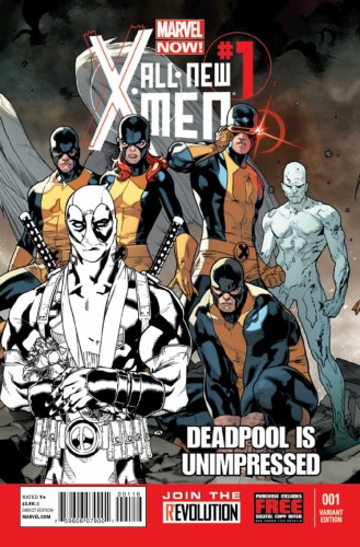 ALL NEW X-MEN #1 IMMONEN SKETCH DEADPOOL IS UNIMPRESSED VARIANT