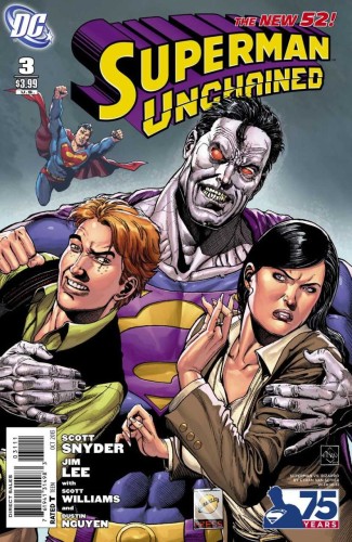 SUPERMAN UNCHAINED #3 75TH ANNIV VAR ED VILLAIN CVR