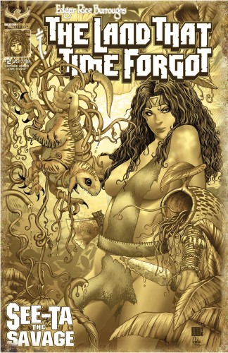 LAND TIME FORGOT SEE-TA SAVAGE #2 (OF 2) CVR B ANTIQUE LIMITED EDITION CVR