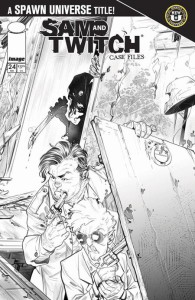 SPAWN SAM AND TWITCH CASE FILES #24 CVR B IG GUARA B&W VAR