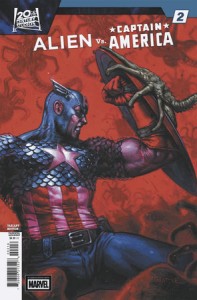 ALIEN VS CAPTAIN AMERICA #2 25 COPY DAVIDE PARATORE VAR