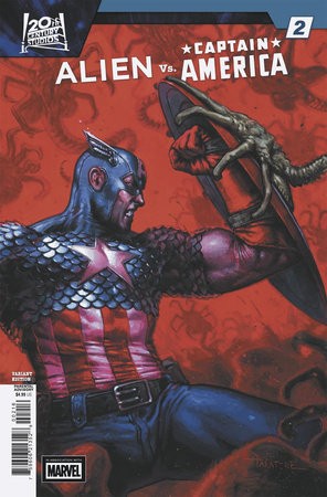ALIEN VS CAPTAIN AMERICA #2 25 COPY DAVIDE PARATORE VAR