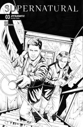 SUPERNATURAL #3 CVR F INC 1:10 ANDREA BROCCARDO LINE ART VAR