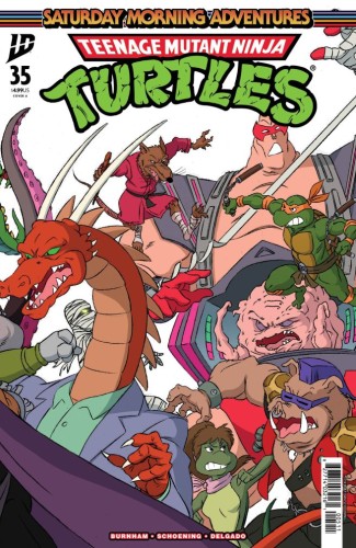 TEENAGE MUTANT NINJA TURTLES: SATURDAY MORNING ADVENTURES #35 COVER A (SCHOENING CONNECTING COVER SET)