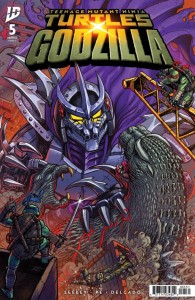 TEENAGE MUTANT NINJA TURTLES X GODZILLA #5 VAR C (FRANK)