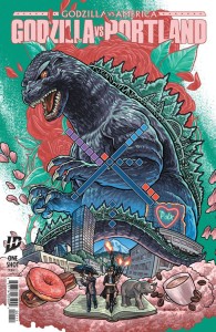 GODZILLA VS AMERICA: PORTLAND COVER A (DEWEY)