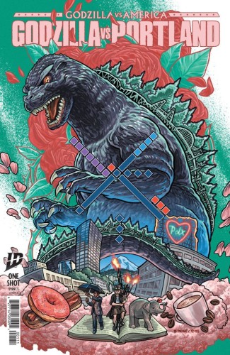 GODZILLA VS AMERICA: PORTLAND COVER A (DEWEY)