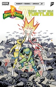 MIGHTY MORPHIN POWER RANGERS/TEENAGE MUTANT NINJA TURTLES III #5 B VAR (DRESSED, BA)