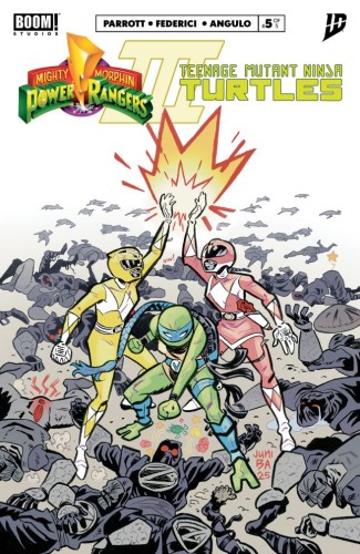 MIGHTY MORPHIN POWER RANGERS/TEENAGE MUTANT NINJA TURTLES III #5 B VAR (DRESSED, BA)