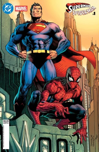 DC MARVEL SUPERMAN SPIDER-MAN #1 (ONE SHOT) CVR B JIM LEE CARD STOCK VAR