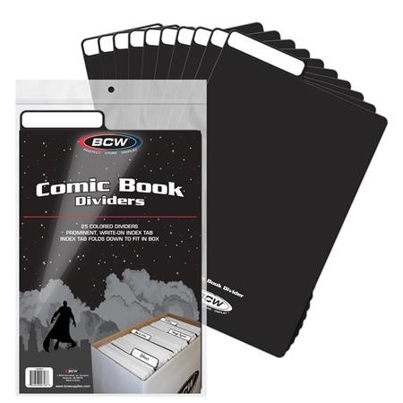 BCW COMIC BOOK DIVIDERS BLACK (separatory) 1 szt.