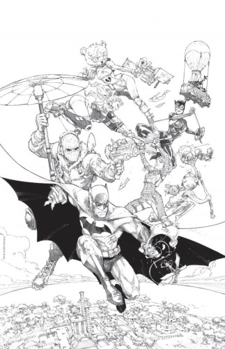 BATMAN FORTNITE ZERO POINT BATMAN DAY SPECIAL EDITION #1 1:4 Kenneth Rocafort Black & White Var