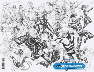 X OF SWORDS CREATION #1 BROOKS WRPAD INKS  VAR