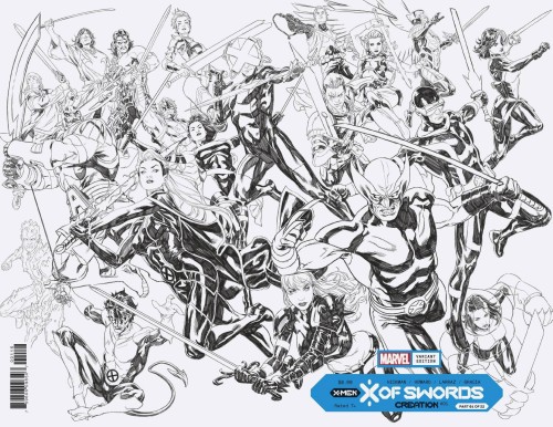 X OF SWORDS CREATION #1 BROOKS WRPAD INKS  VAR