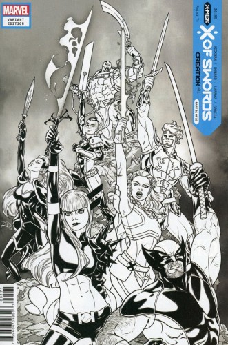 X OF SWORDS CREATION #1 One Per Store Russell Dauterman Launch Sketch Var