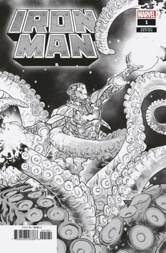 IRON MAN #1 One Per Store R. B. Silva Black & White Launch Var
