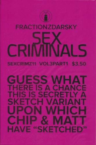 SEX CRIMINALS #11 RANDOMLY INSERTED SKETCH VAR