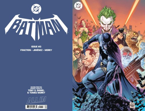 BATMAN #3 2nd PTG Second Printing Cvr C Tony S Daniels Foil Var