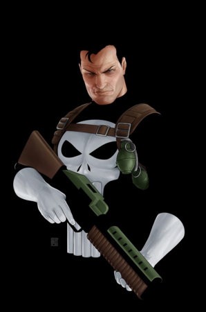 PUNISHER #1 JOHN TYLER CHRISTOPHER NEGATIVE SPACE VIRGIN VAR