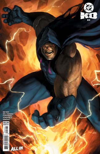 DC K.O. #4 (OF 5) CVR F AARON BARTLING DARKSEID CARD STOCK VAR