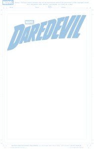 DAREDEVIL #1 BLANK COVER VAR