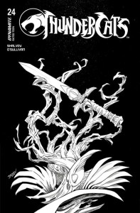 THUNDERCATS #24 CVR M DECLAN SHALVEY LINE ART FOC BONUS VAR