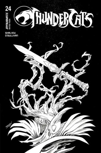 THUNDERCATS #24 CVR M DECLAN SHALVEY LINE ART FOC BONUS VAR