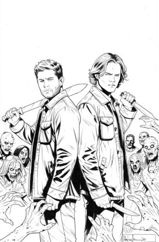 SUPERNATURAL #4 CVR H INC 1:15 ANDREA BROCCARDO LINE ART VIRGIN VAR